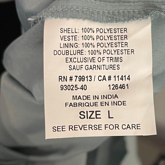 Motherhood Maternity Sheer Wrap Top With Lace Trim & Tie Belt Size Large - Picture 5 of 6